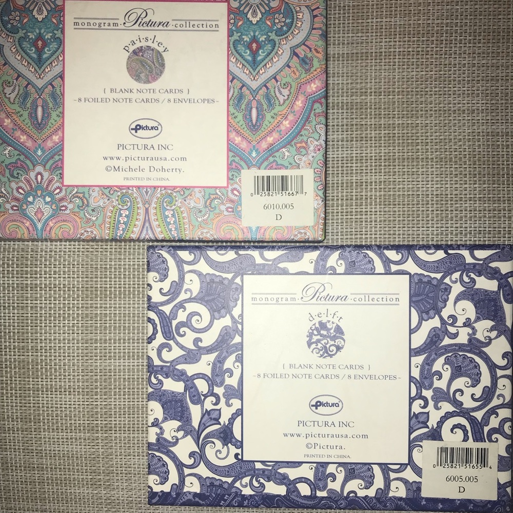 🎄🎁 New Monogram Note Card Sets - Picture 6 of 7